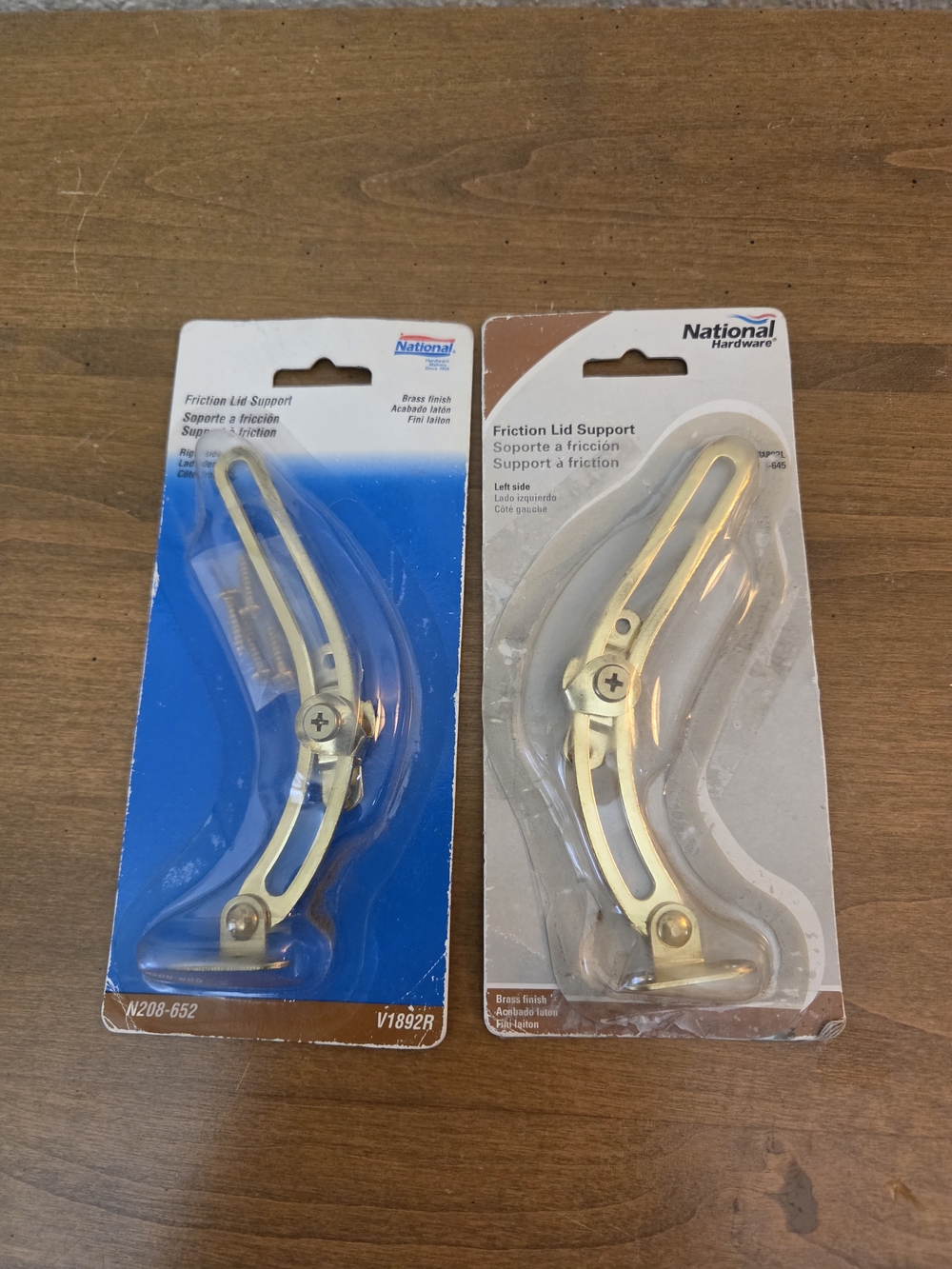 Gold Friction Lid Support - Left Side